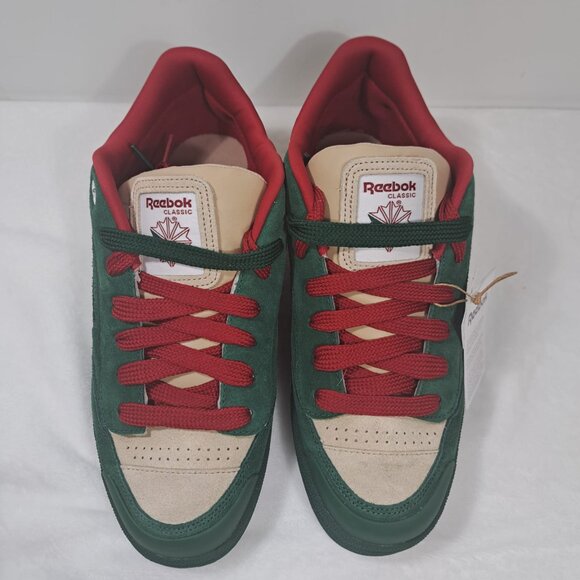 Reebok Club‎ C Bulc Color Dark Green Oat Sneaker with Extra Laces 10.5 NWT - Picture 6 of 11